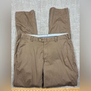 Peter Millar Made In Peru Tan Brown Straight leg khaki Pant Mens Size 35